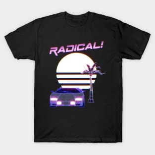 Totally Radical Synthwave Shirt T-Shirt